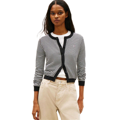 Black - Lifestyle - Tommy Jeans Womens-Ladies Jeans Cardigan