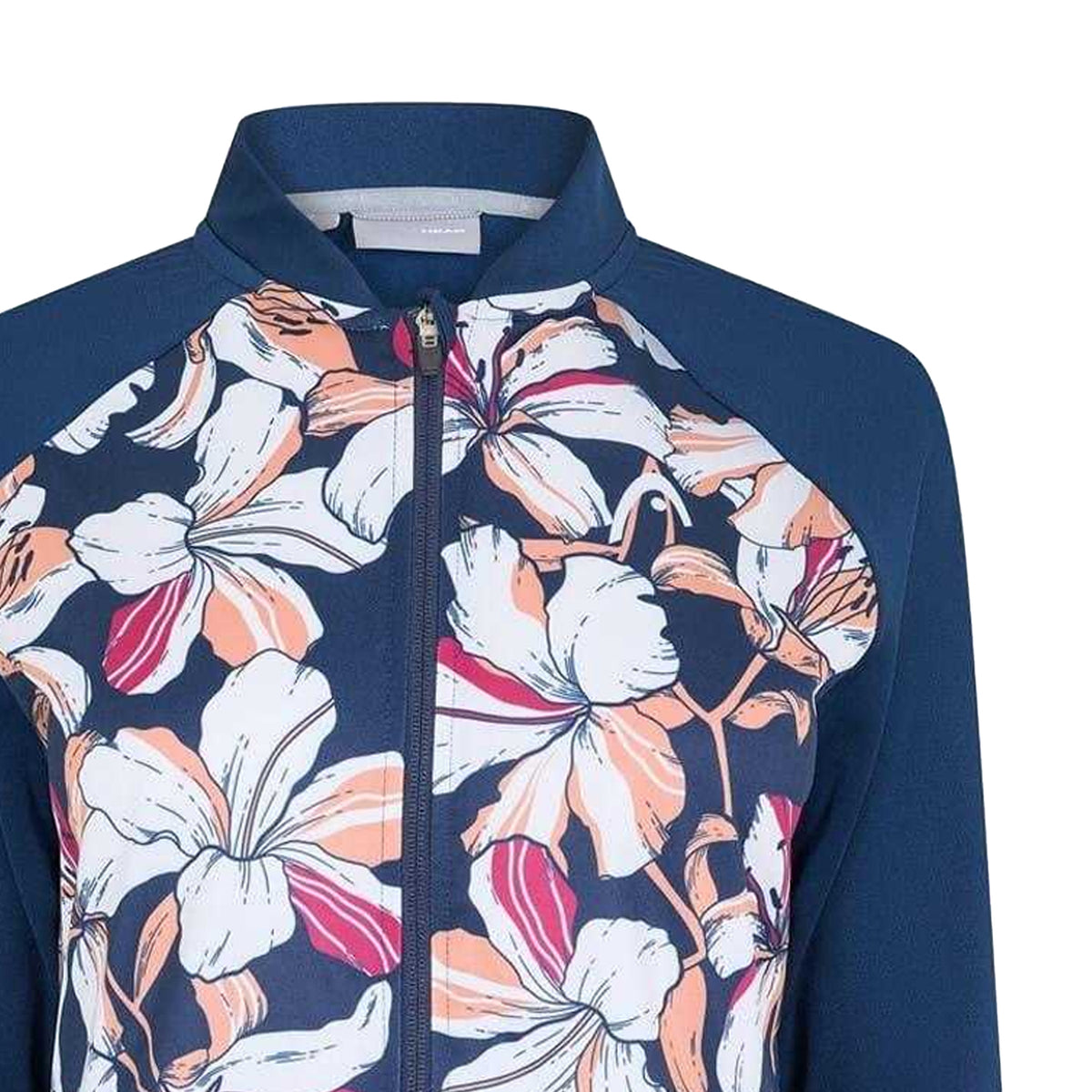 Multicoloured - Side - Head Womens-Ladies Floral Raglan Track Jacket