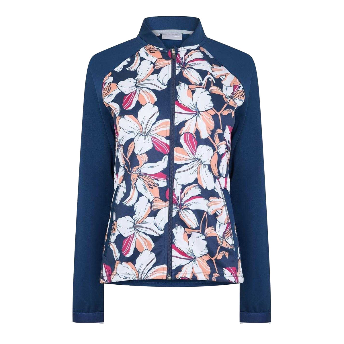 Multicoloured - Front - Head Womens-Ladies Floral Raglan Track Jacket
