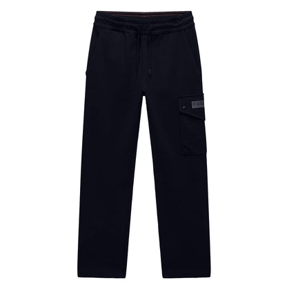 Black - Front - Napapijri Childrens-Kids Cargo Jogging Bottoms