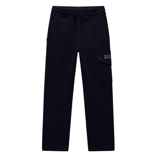 Black - Front - Napapijri Childrens-Kids Cargo Jogging Bottoms