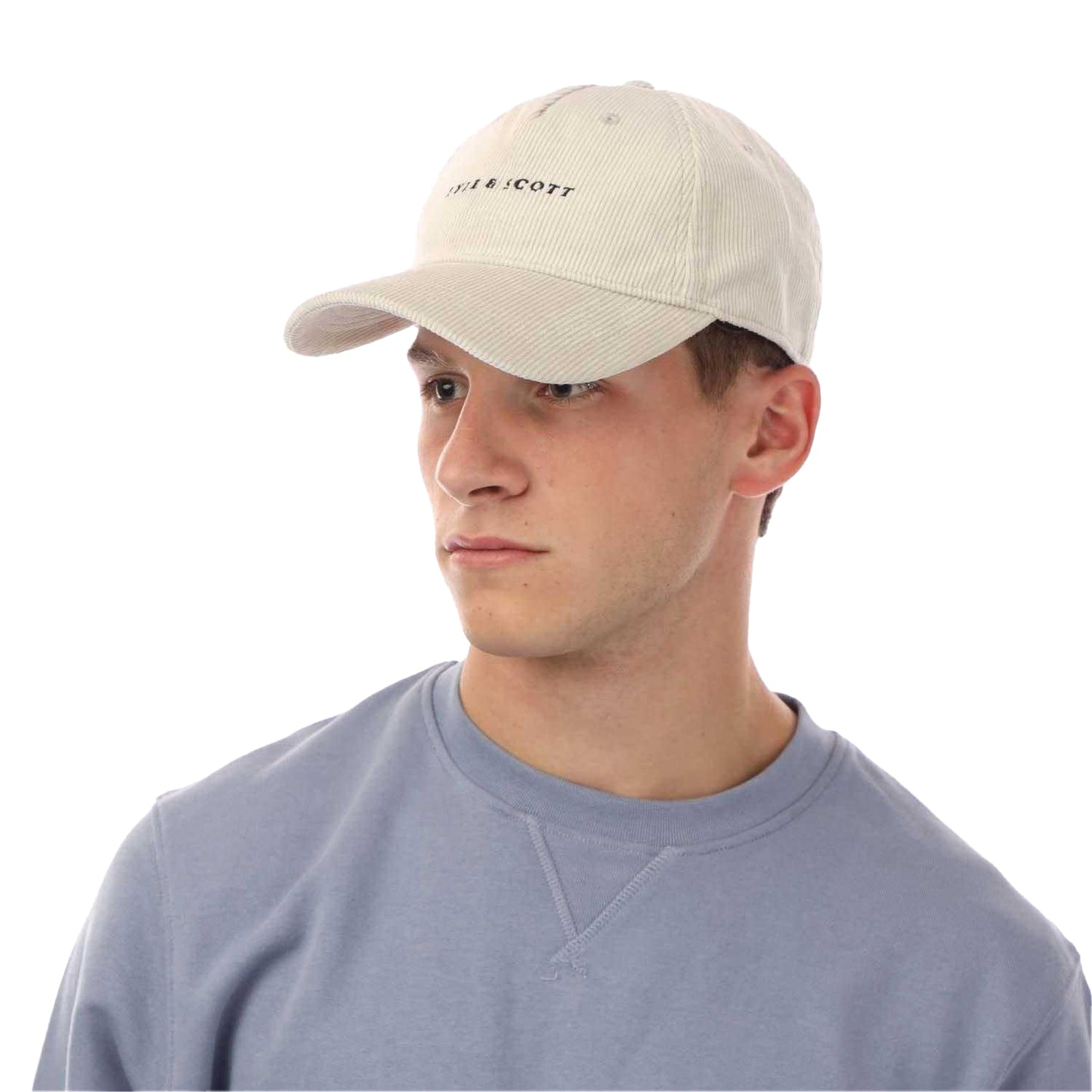 Cream - Front - Lyle & Scott Embroidered Logo Baseball Cap