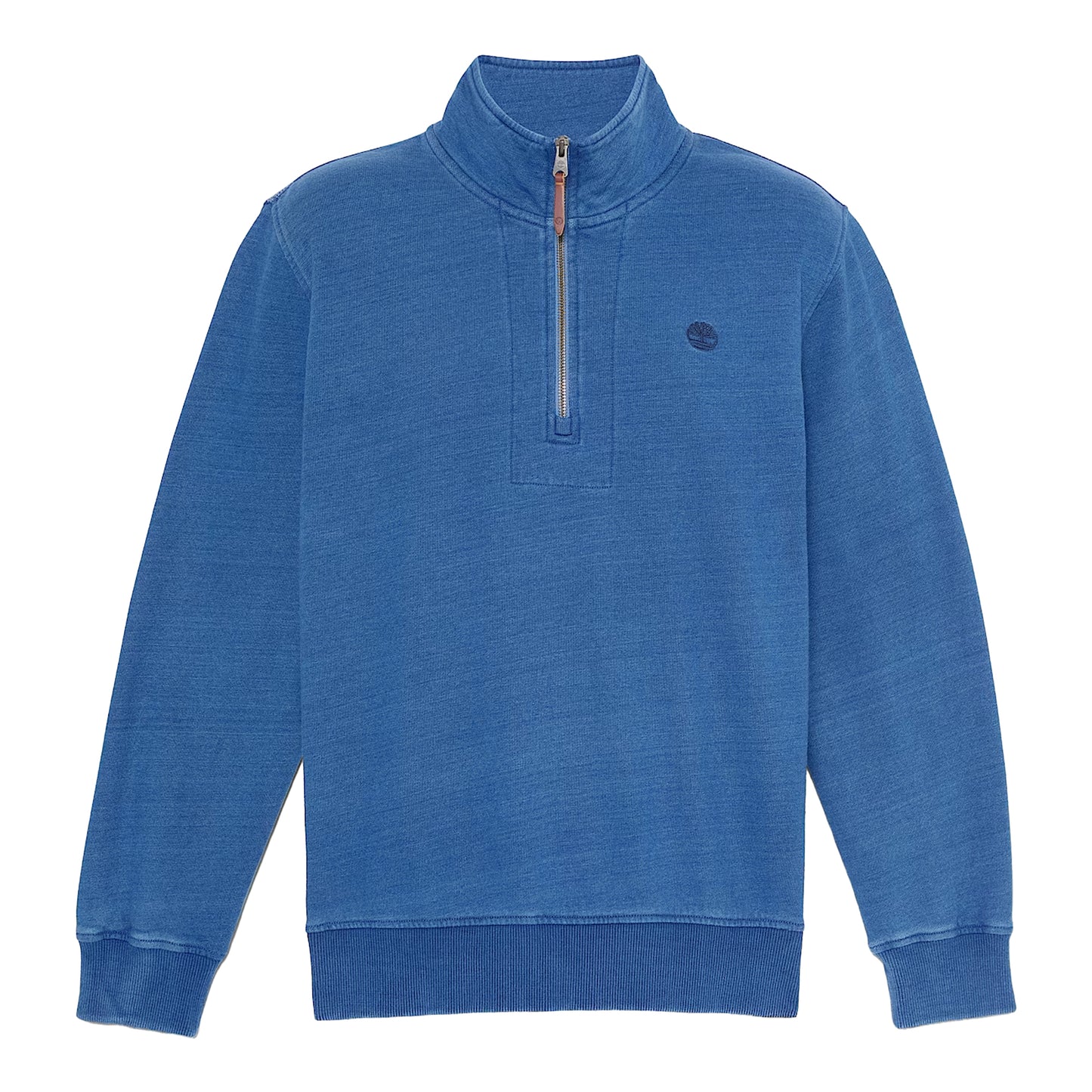Mid Indigo - Front - Timberland Mens Indi Quarter Zip Sweatshirt