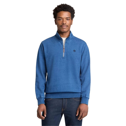 Mid Indigo - Lifestyle - Timberland Mens Indi Quarter Zip Sweatshirt