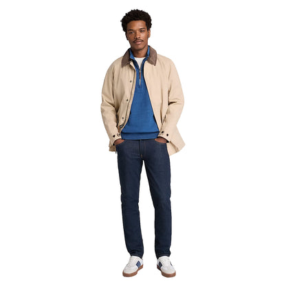 Mid Indigo - Pack Shot - Timberland Mens Indi Quarter Zip Sweatshirt