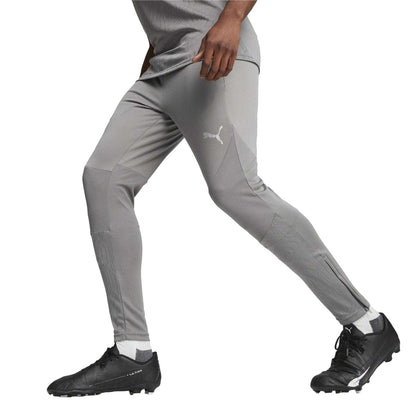 Iron Grey-Silver Grey - Side - Puma Mens TeamFinal Tailored Tracksuit Bottoms