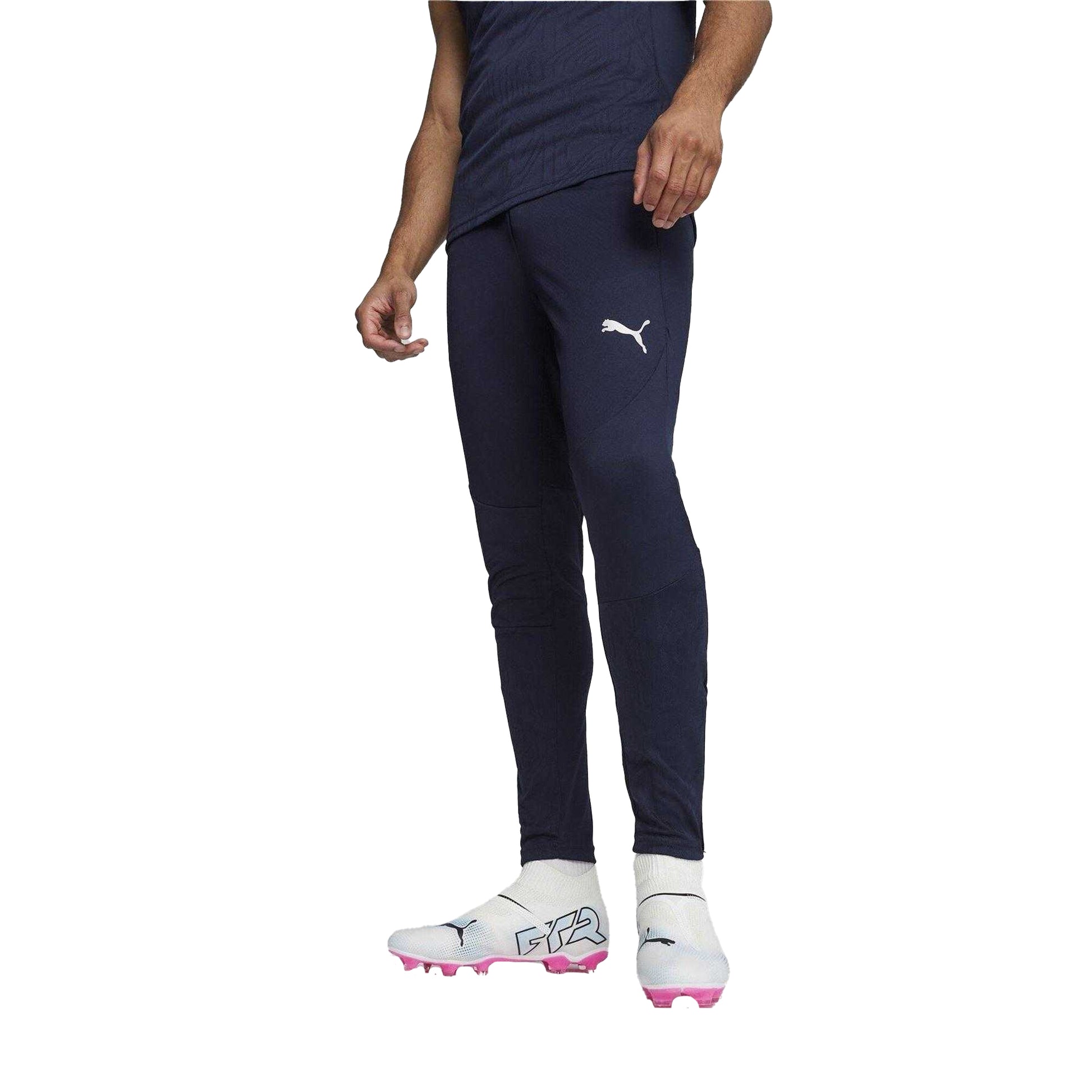 Navy Blue - Side - Puma Mens TeamFinal Tailored Tracksuit Bottoms