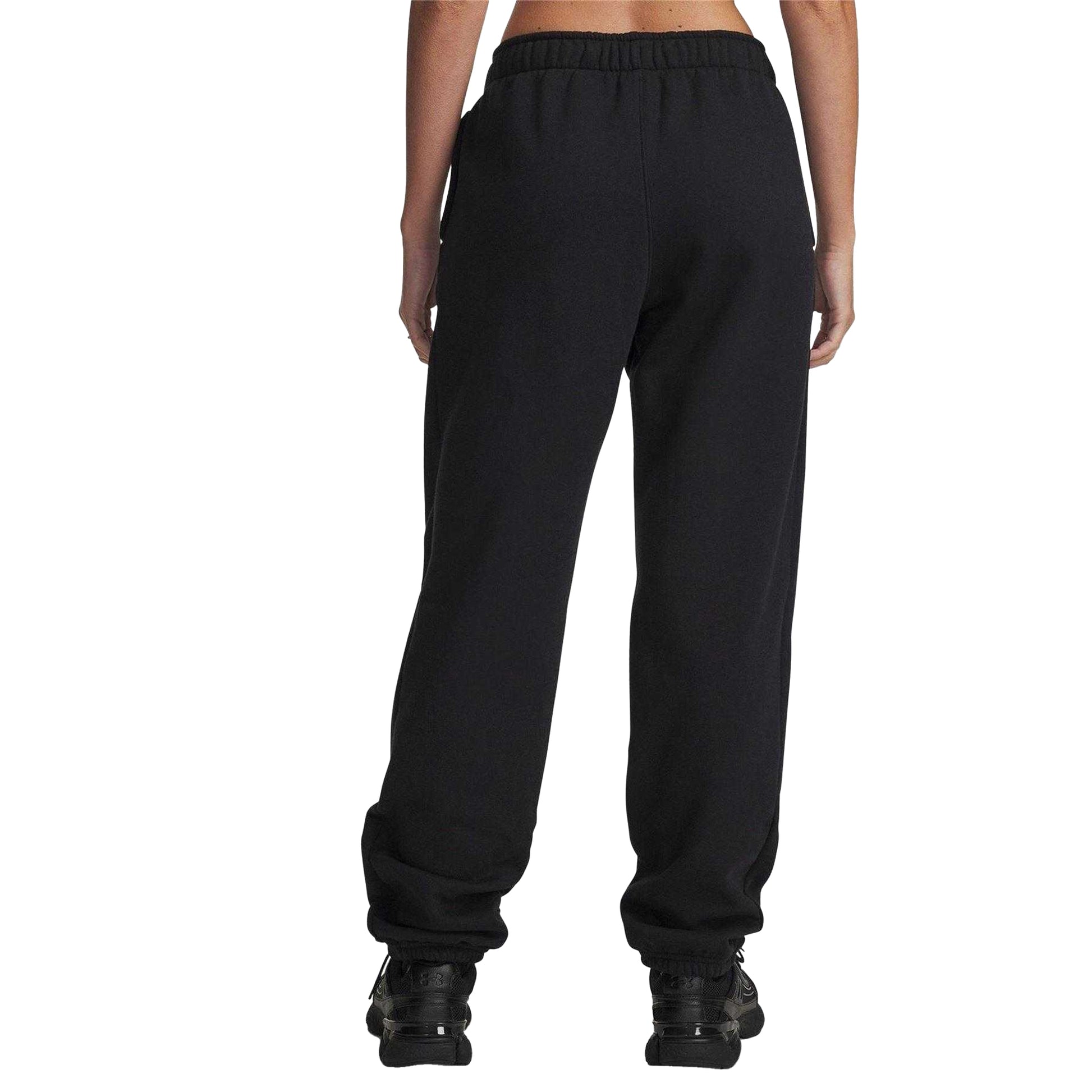 Black - Back - Under Armour Womens-Ladies Icon Relaxed Fit Jogging Bottoms
