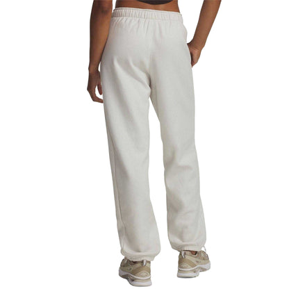 White - Side - Under Armour Womens-Ladies Icon Relaxed Fit Jogging Bottoms