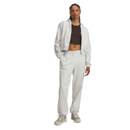 White - Pack Shot - Under Armour Womens-Ladies Icon Relaxed Fit Jogging Bottoms
