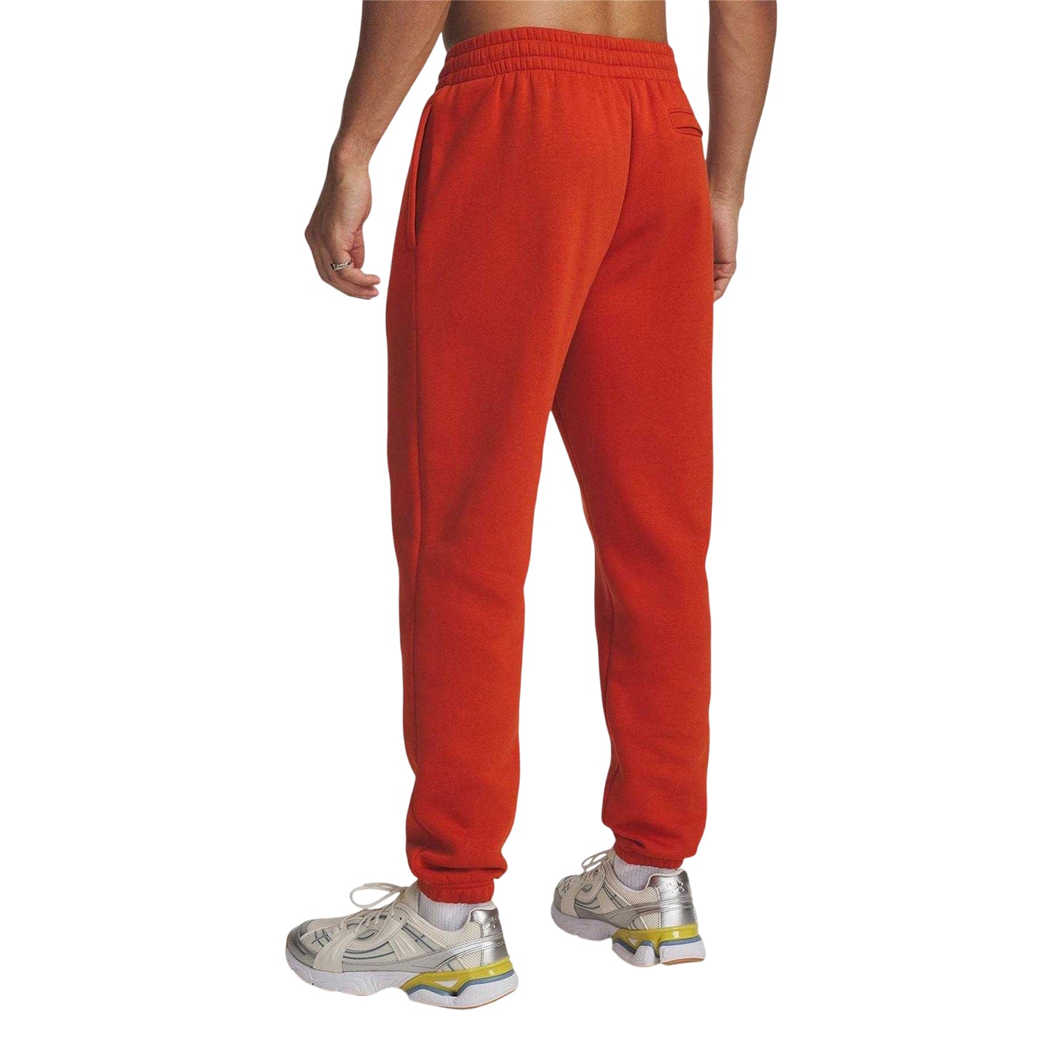 Orange - Back - Under Armour Mens Icon Joggers