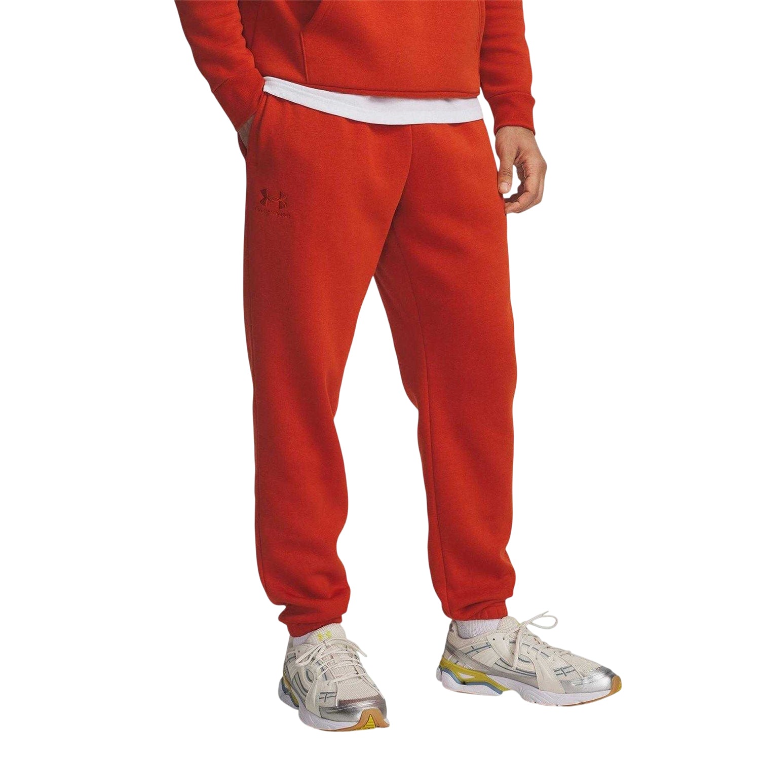 Orange - Front - Under Armour Mens Icon Joggers
