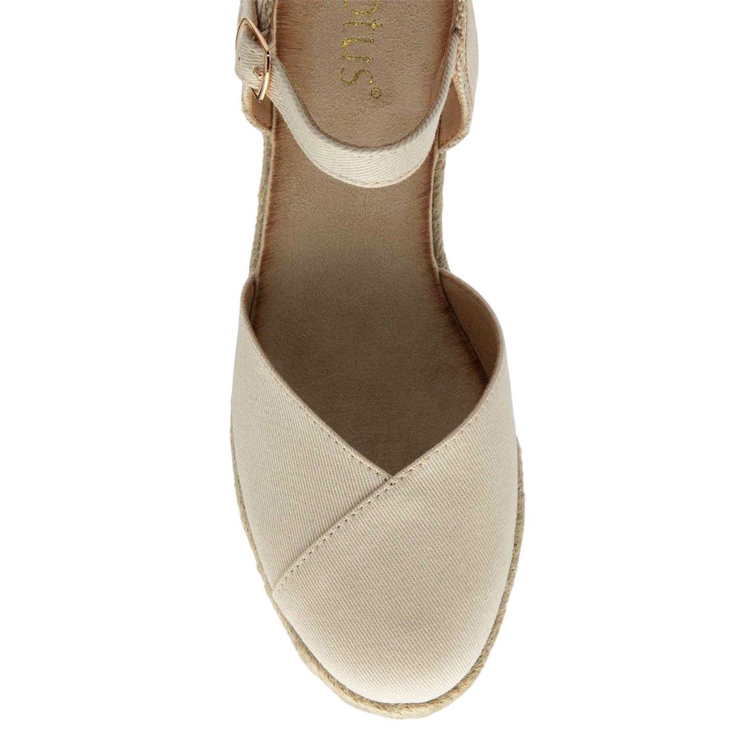 Natural - Lifestyle - Lotus Shoes Womens-Ladies Bronya Espadrille Wedge Sandals