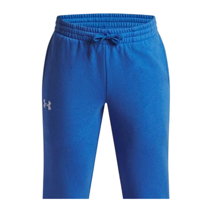 Blue - Side - Under Armour Mens Rival Fleece Slim Joggers