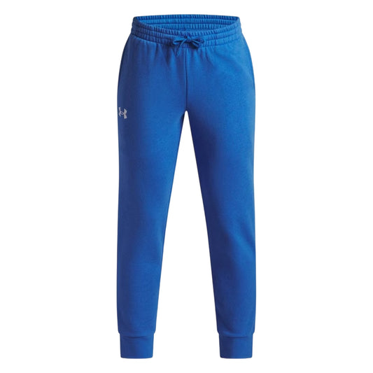 Blue - Front - Under Armour Mens Rival Fleece Slim Joggers