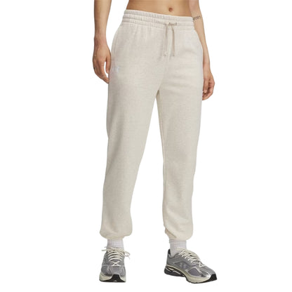 Brown - Front - Under Armour Womens-Ladies Rival Terrycloth Joggers
