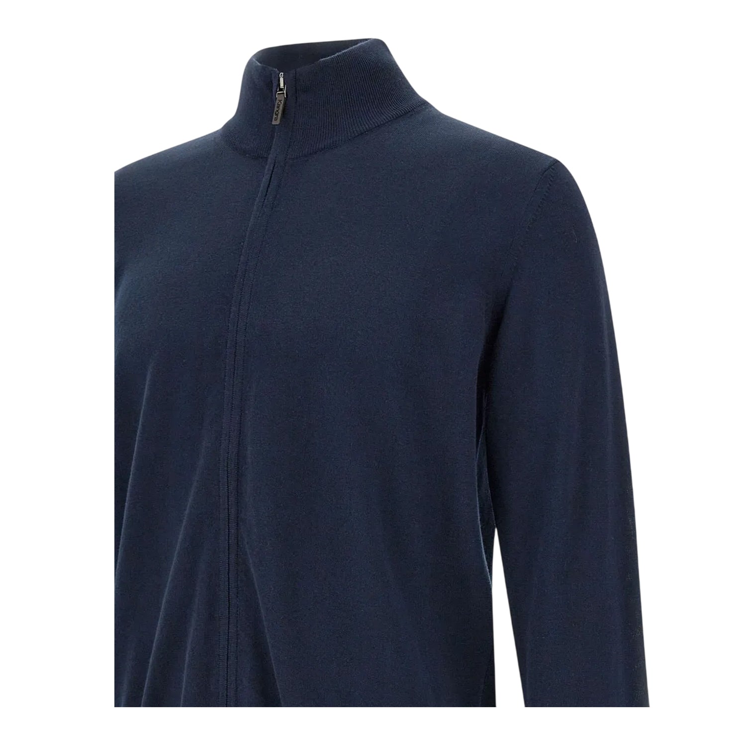 Dark Blue - Side - Boss Mens Balonso Knitted Cardigan
