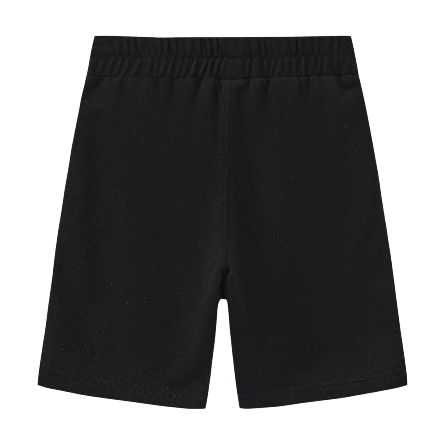 Grey-Black - Side - Batman Childrens-Kids Back Print Shorts & Top Set