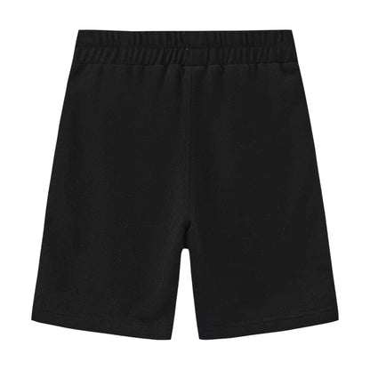 Grey-Black - Side - Batman Childrens-Kids Back Print Shorts & Top Set