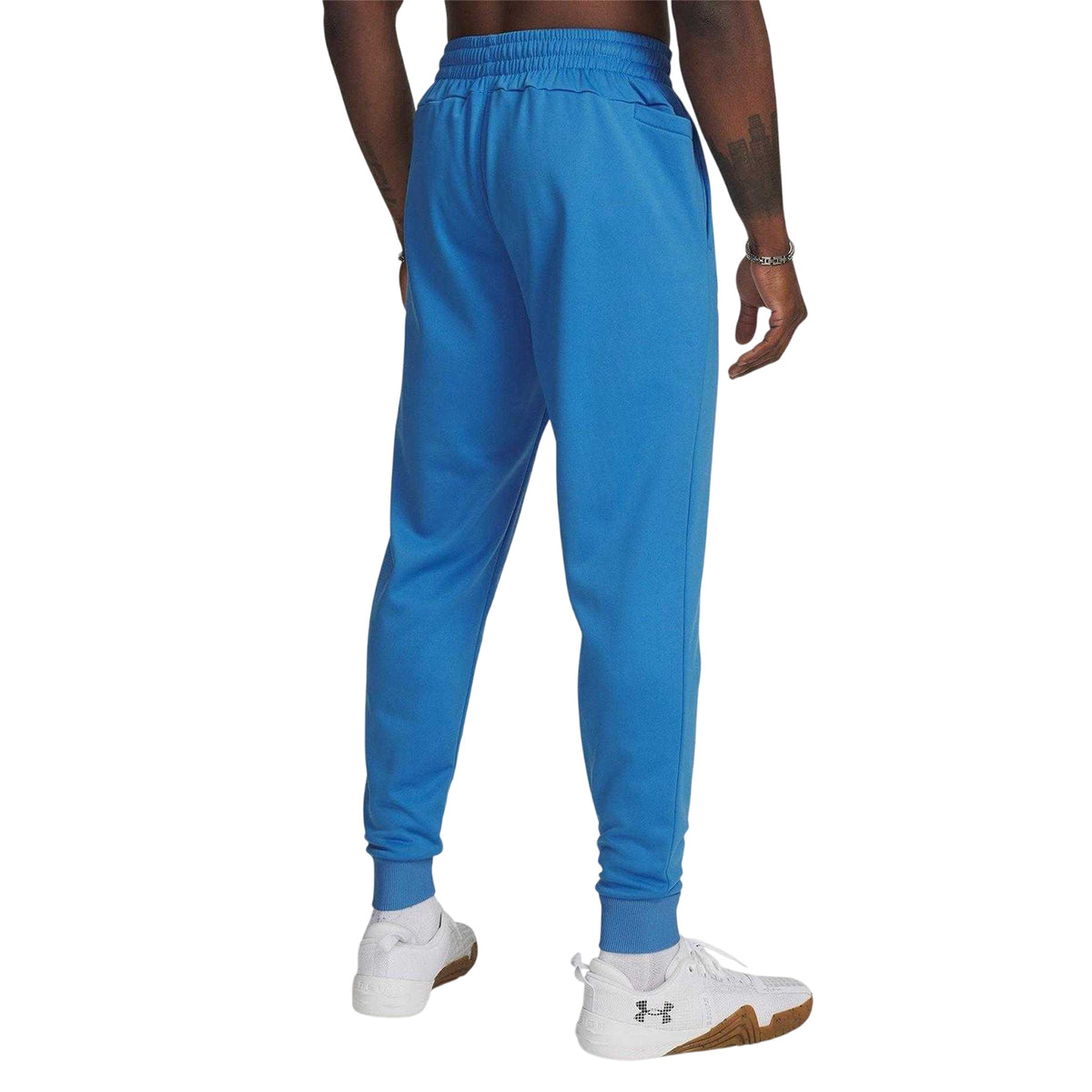 Blue - Back - Under Armour Mens Armour Fleece Relaxed Fit Joggers