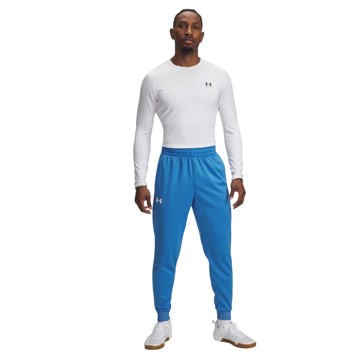 Blue - Side - Under Armour Mens Armour Fleece Relaxed Fit Joggers