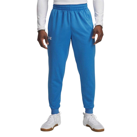 Blue - Front - Under Armour Mens Armour Fleece Relaxed Fit Joggers