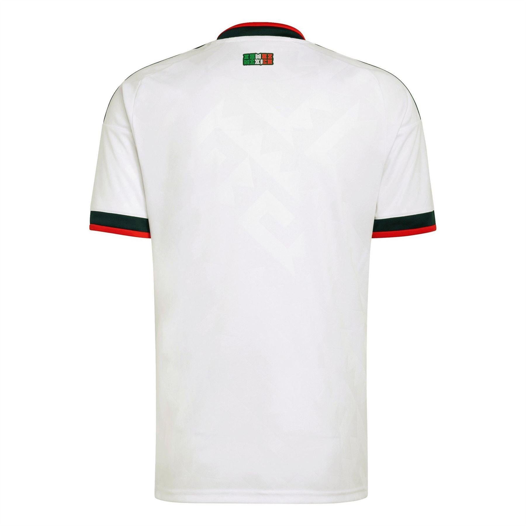 White-Green - Back - Adidas Mens 2026 Mexico Away Shirt