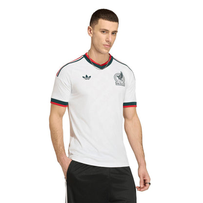 White-Green - Side - Adidas Mens 2026 Mexico Away Shirt