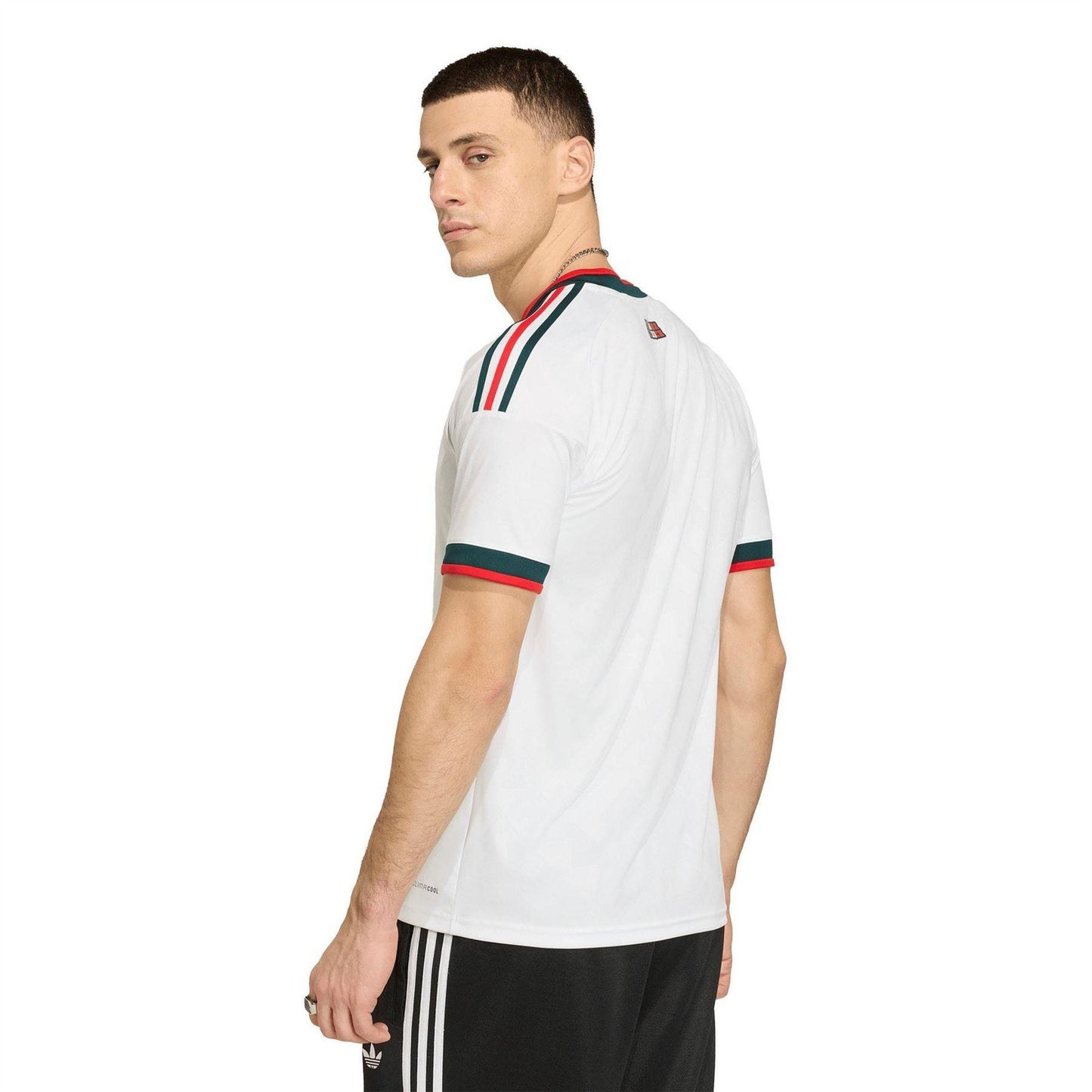 White-Green - Lifestyle - Adidas Mens 2026 Mexico Away Shirt