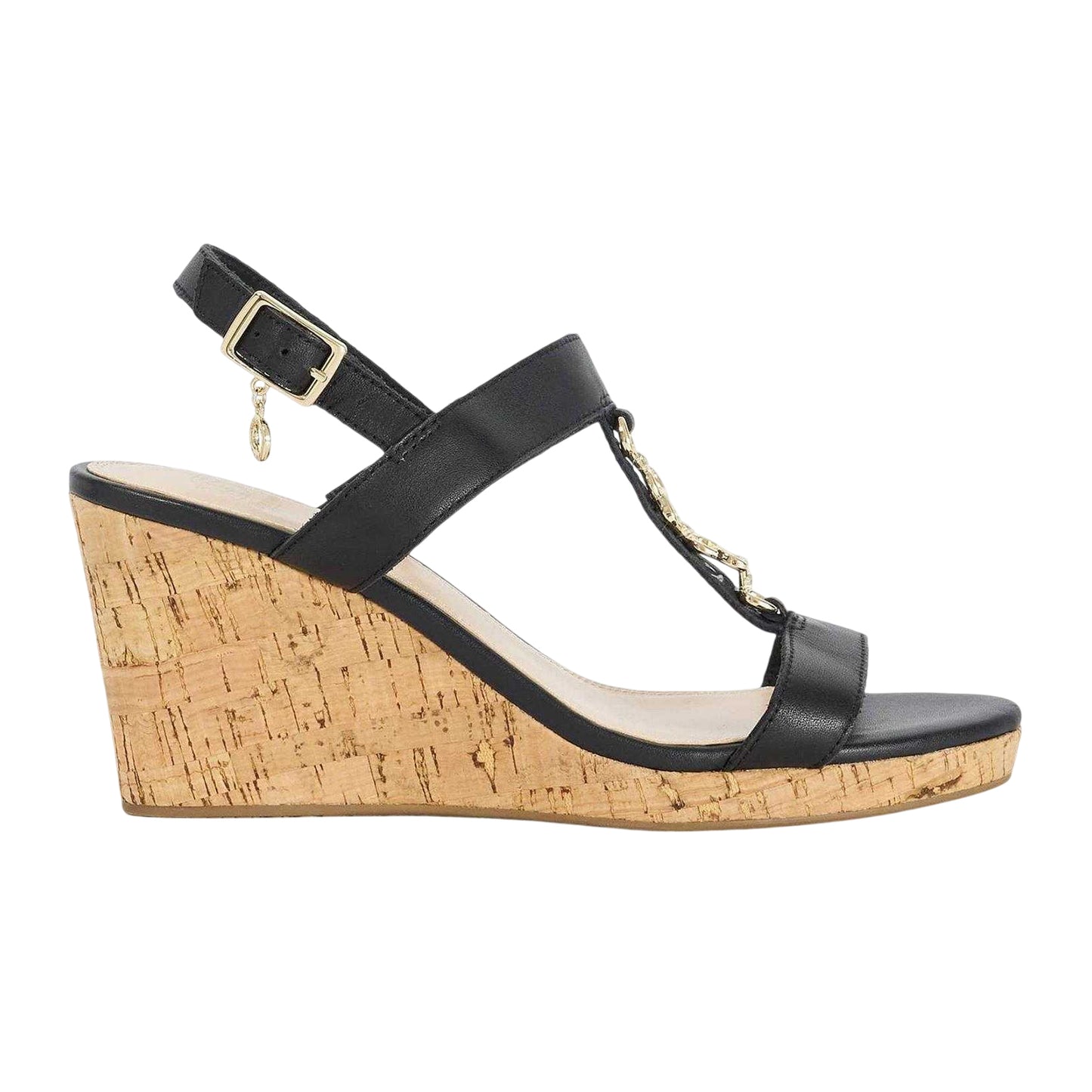 Black - Front - Dune London Womens-Ladies Kasslie Wedge Sandals