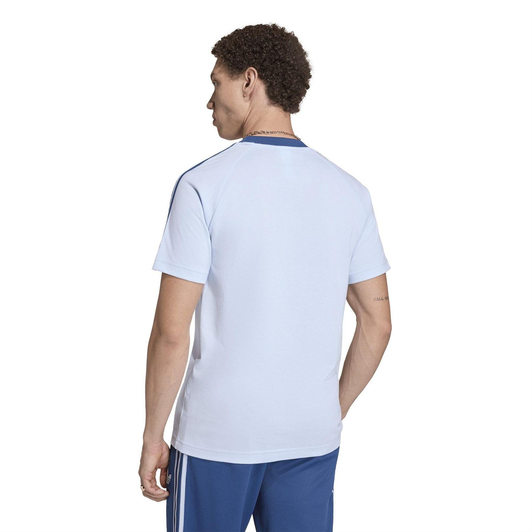 Blue-White - Back - Adidas Mens Originals World Cup 2026 Italy T-Shirt