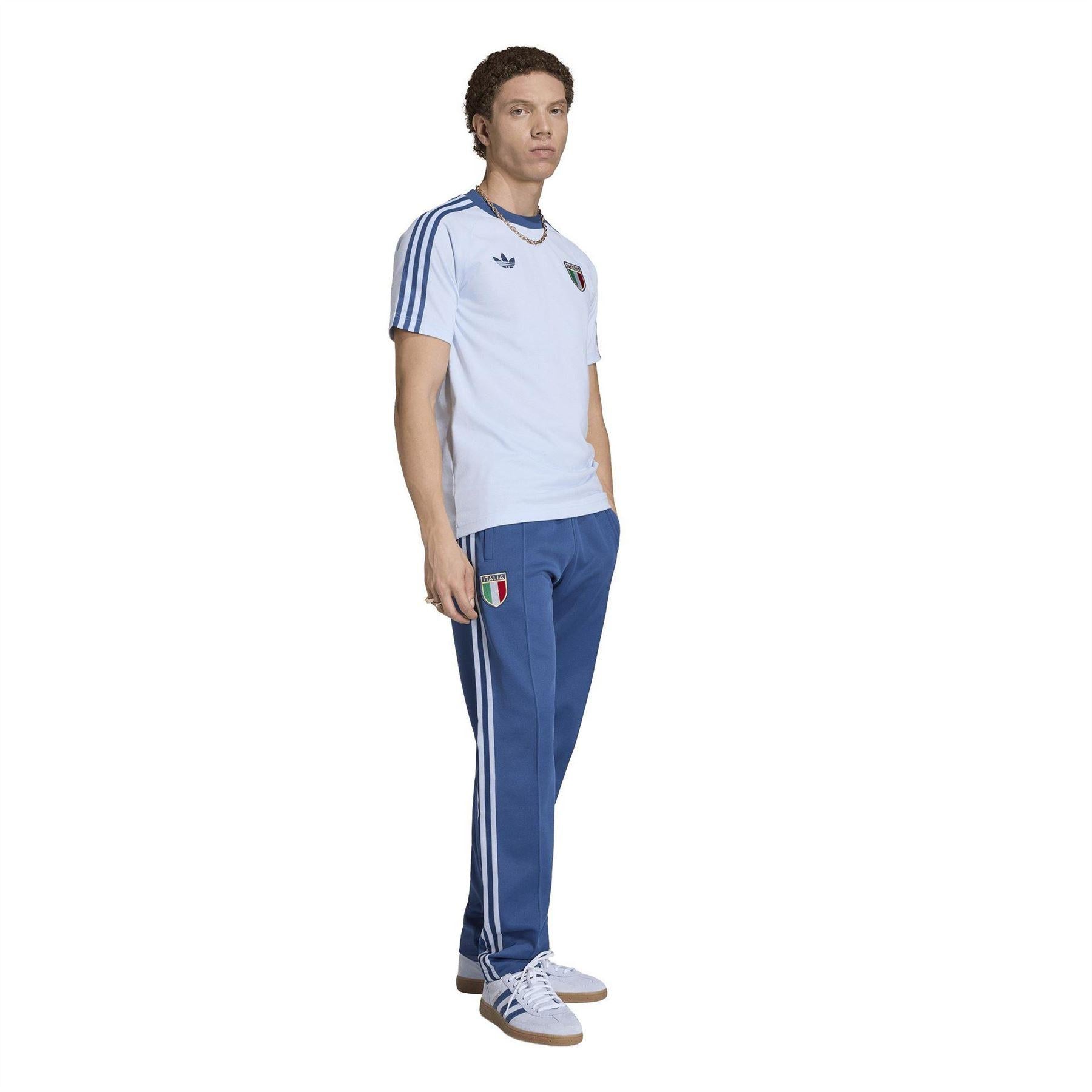 Blue-White - Lifestyle - Adidas Mens Originals World Cup 2026 Italy T-Shirt