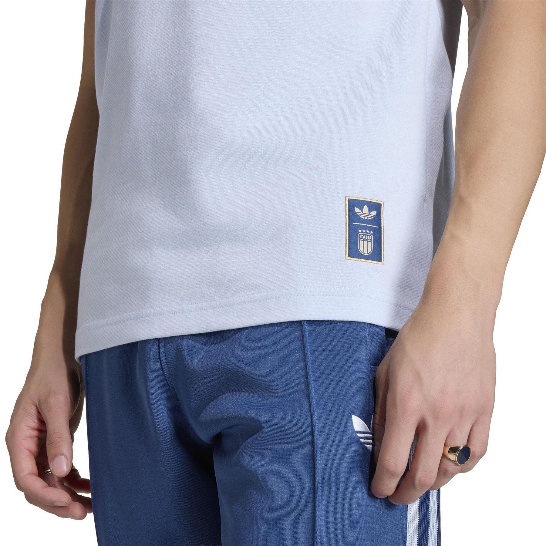 Blue-White - Pack Shot - Adidas Mens Originals World Cup 2026 Italy T-Shirt