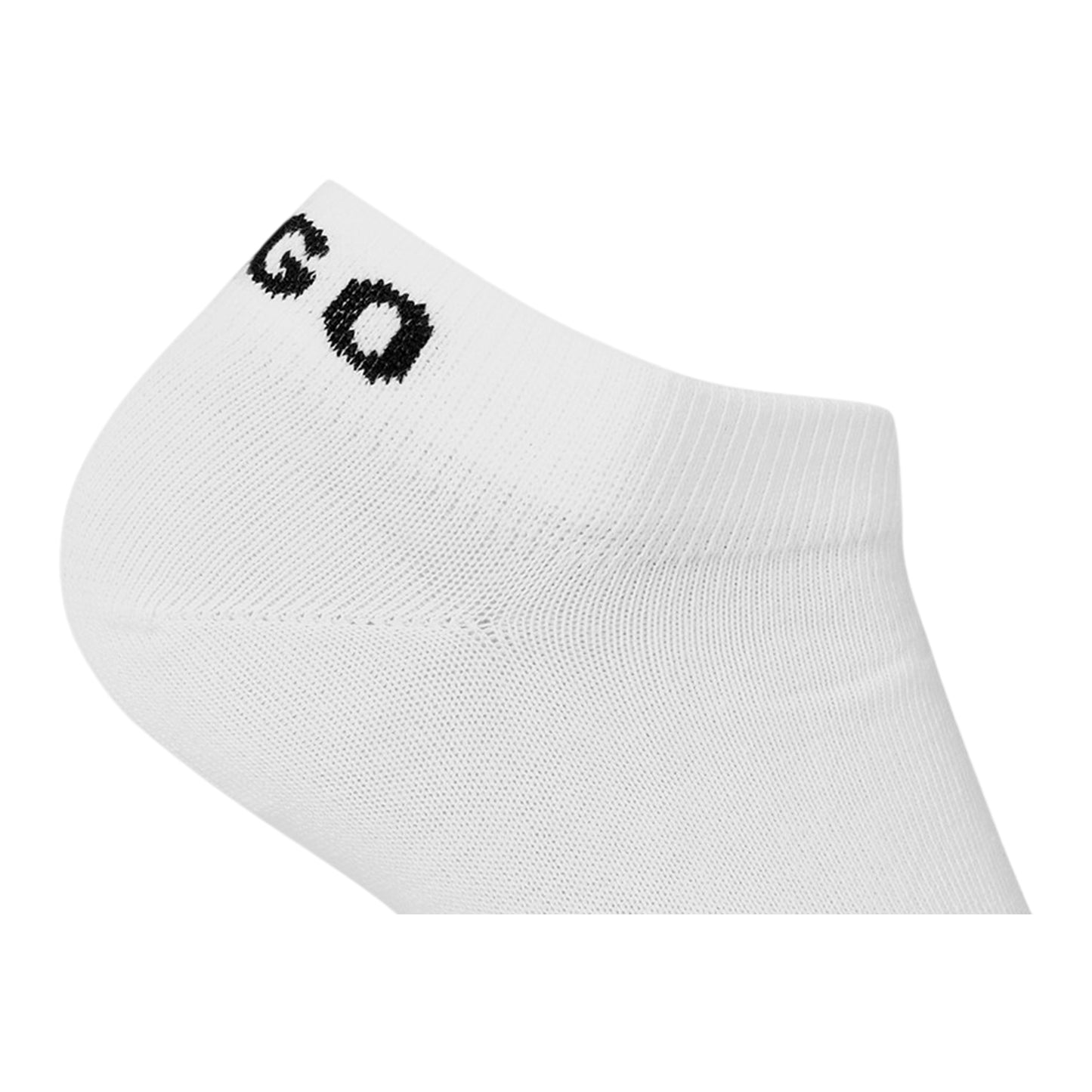 White - Side - Hugo Womens-Ladies Ankle Socks (Pack of 3)