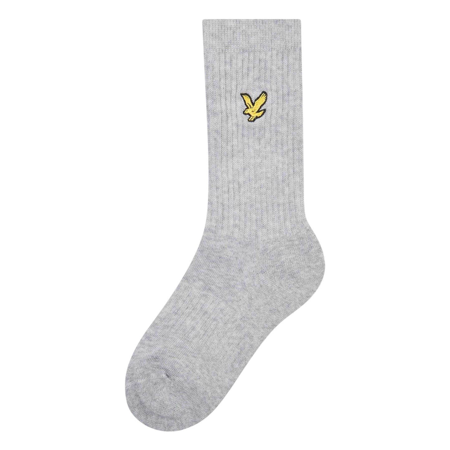 Grey-White-Black - Back - Lyle & Scott Childrens-Kids Crew Socks (Pack of 3)