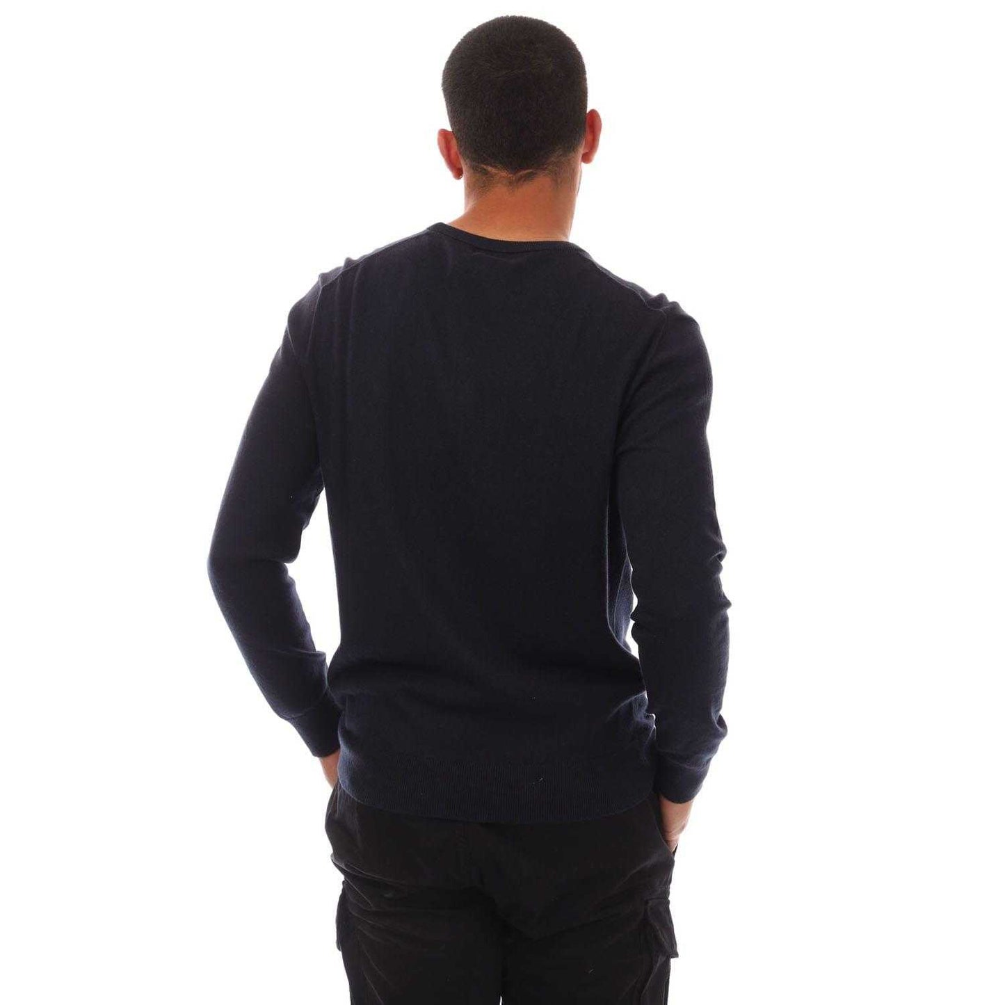 Navy - Back - Ralph Lauren Mens Embroidered Logo Cotton Blend Sweatshirt