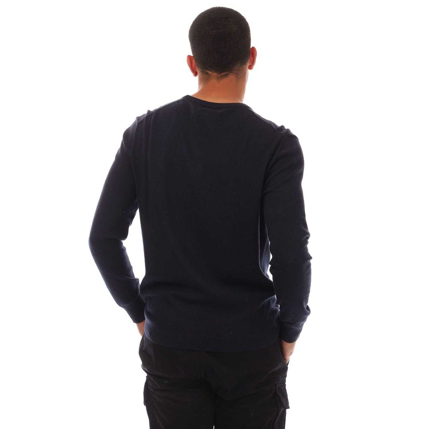 Navy - Back - Ralph Lauren Mens Embroidered Logo Cotton Blend Sweatshirt