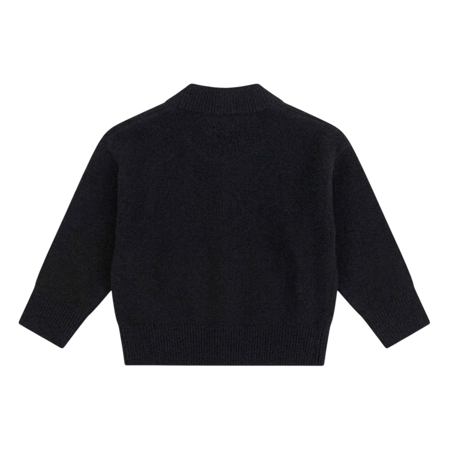 Black - Back - Couture Club Childrens-Kids Embroidered Logo Cardigan
