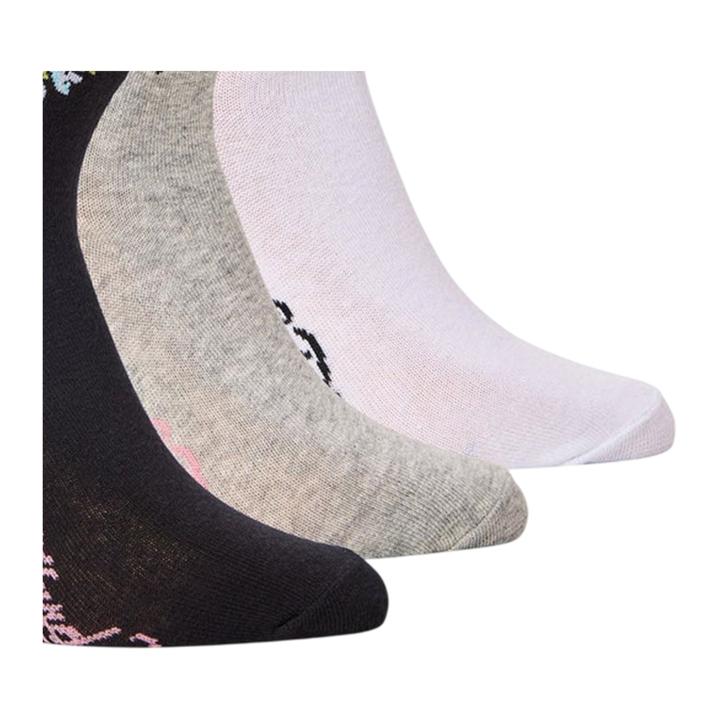 Multicoloured - Back - Ed Hardy Womens-Ladies Crew Socks (Pack of 3)