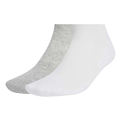 White - Side - Adidas Womens-Ladies Striped Crew Socks (Pack of 3)