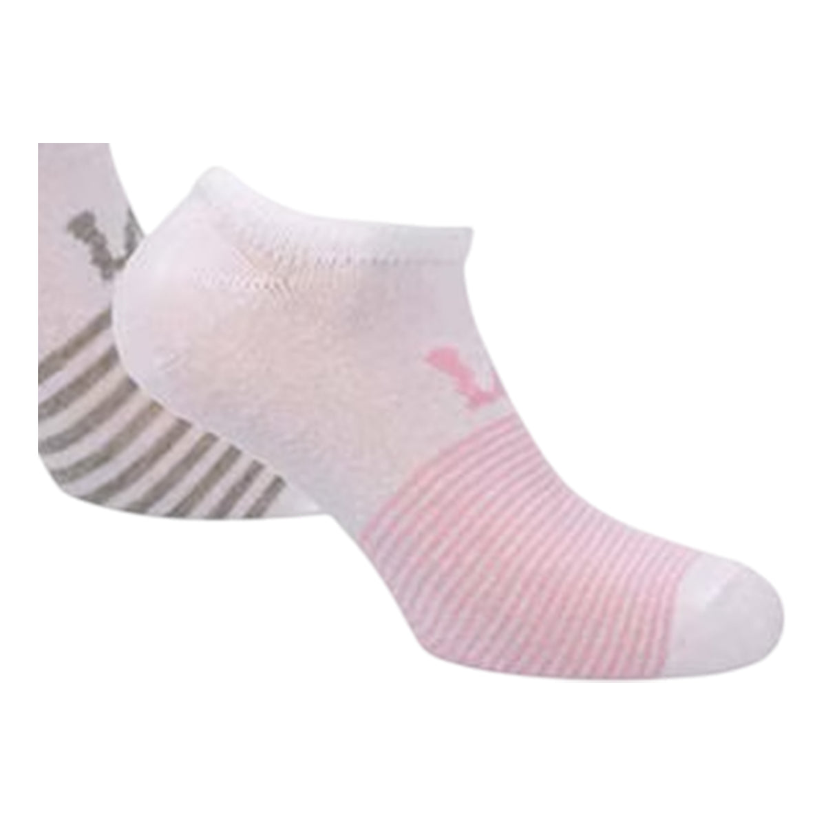 White - Back - Lee Womens-Ladies Striped Liner Socks (Pack of 3)