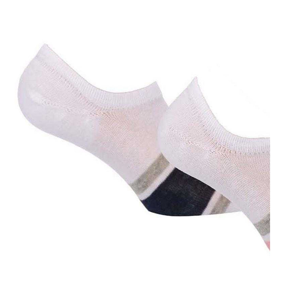 White - Side - Lee Womens-Ladies Colour Block Liner Socks (Pack of 3)
