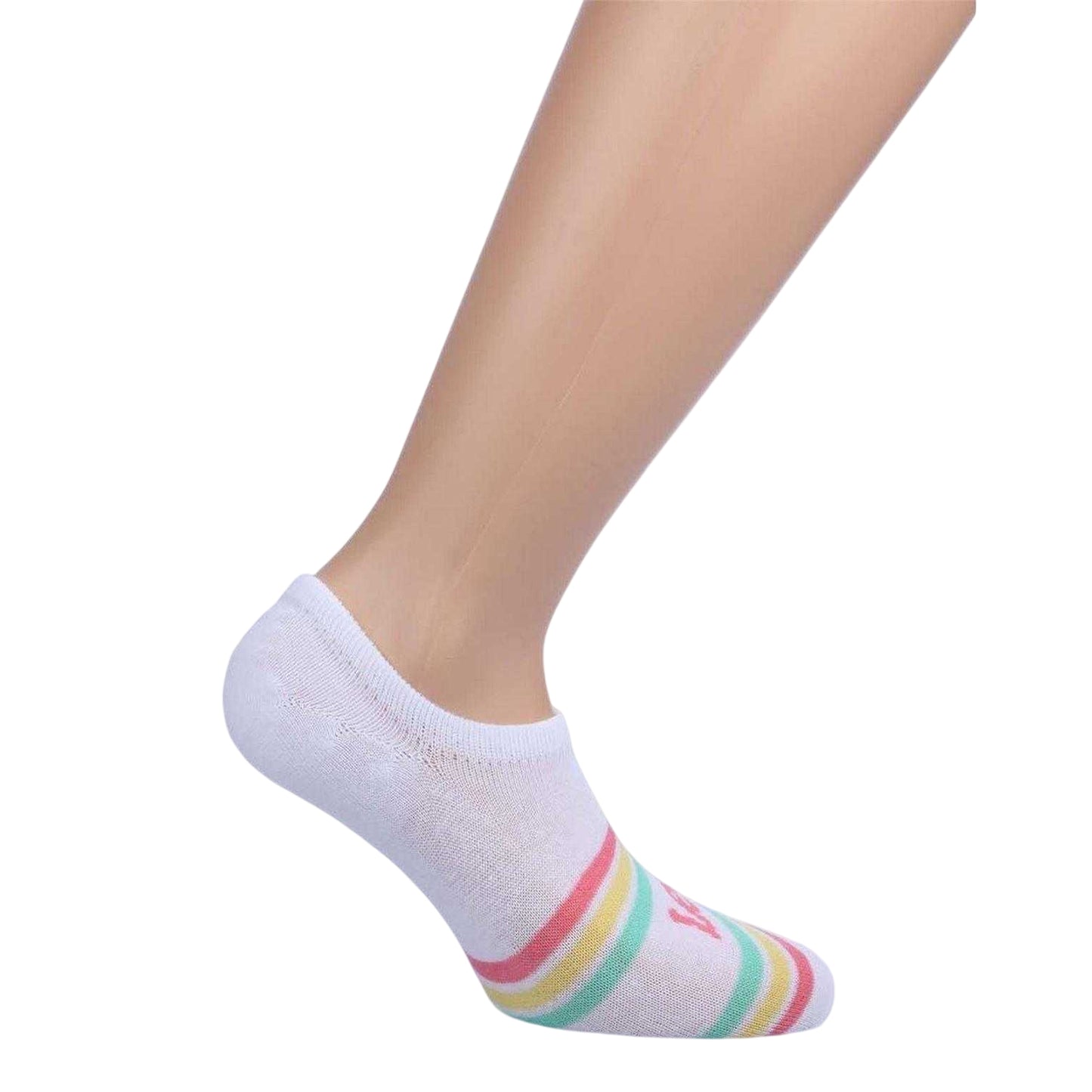 White - Back - Lee Womens-Ladies Liner Socks (Pack of 3)