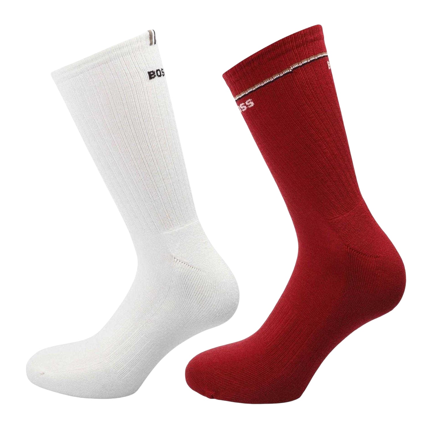 Red - Front - Boss Womens-Ladies Quarter Socks (Pack of 2)