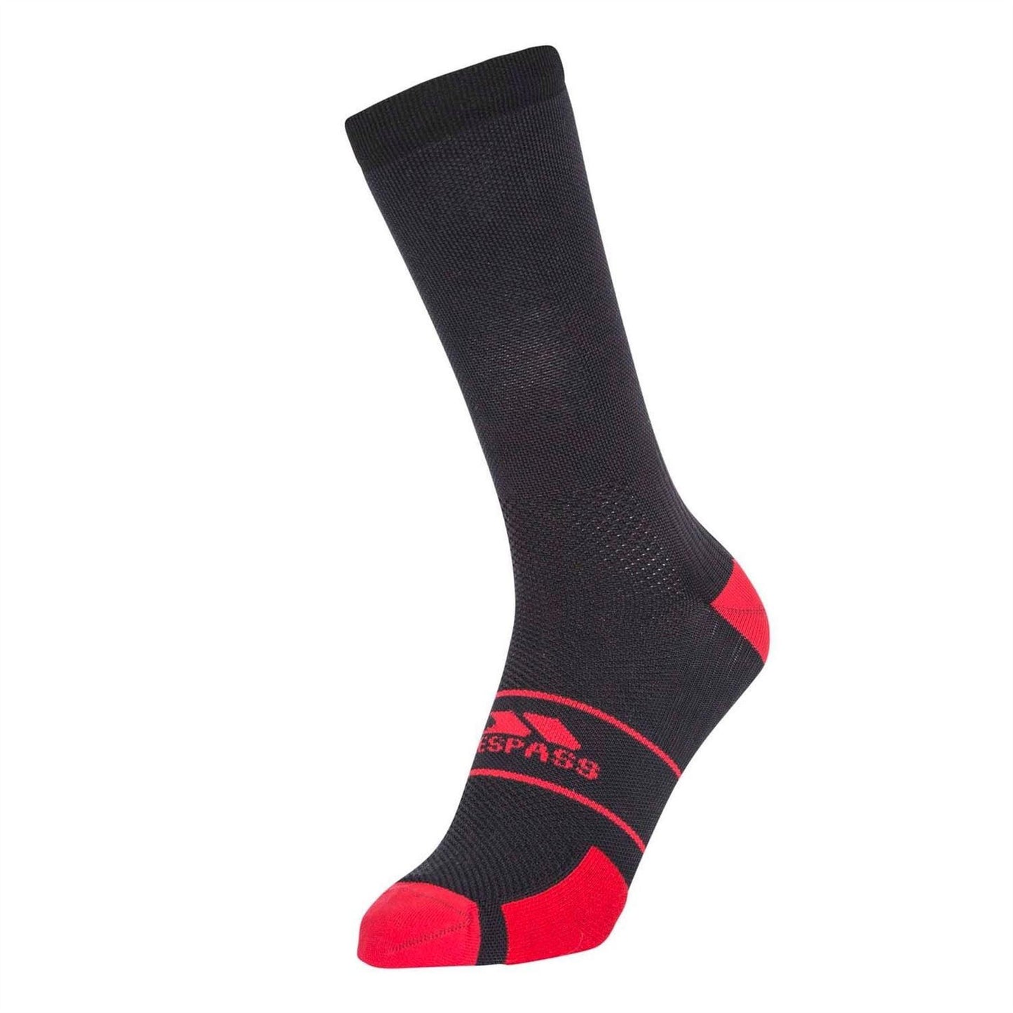 Black - Back - Trespass Womens-Ladies Cycling Liner Socks