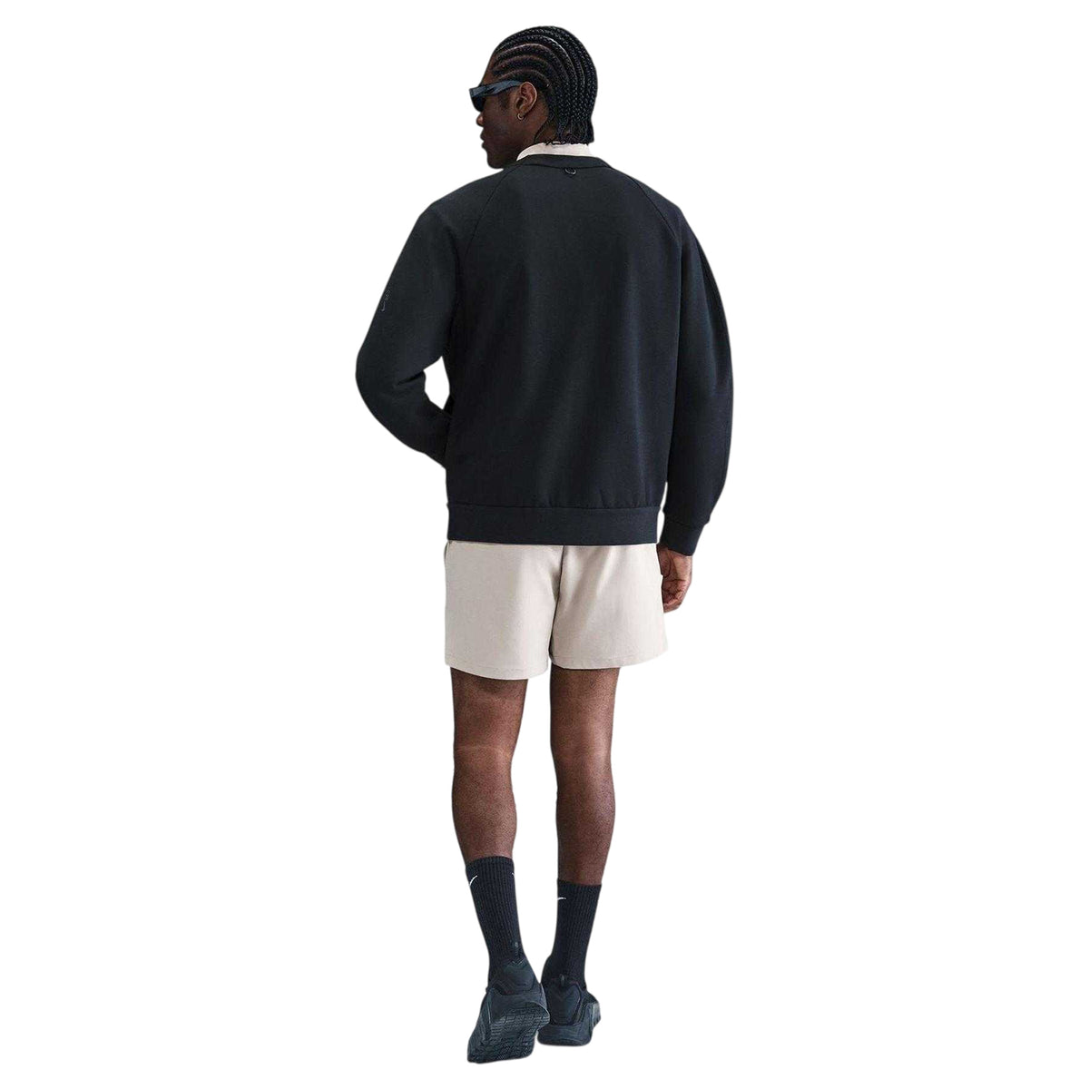 Black - Back - Nike Mens Raglan Long-Sleeved Cardigan