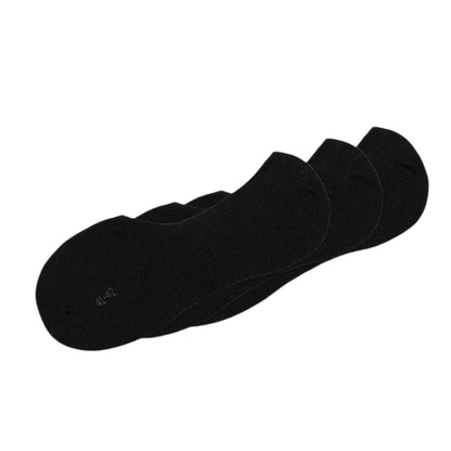 Black - Back - Boss Mens Invisible Ankle Socks (Pack of 3)