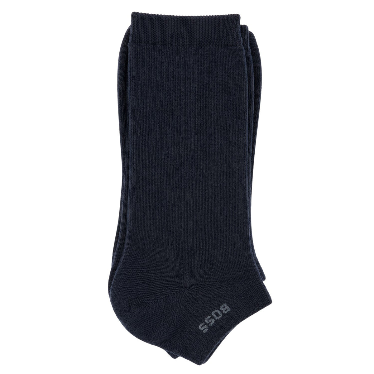 Dark Blue - Side - Boss Mens Cotton Blend Ankle Socks (Pack of 5)