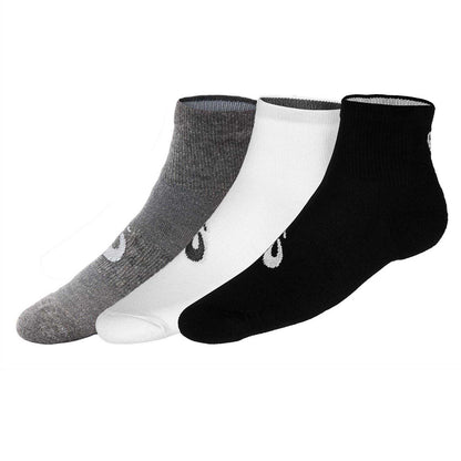 Multicoloured - Back - Asics Unisex Adult Quarter Socks (Pack of 3)