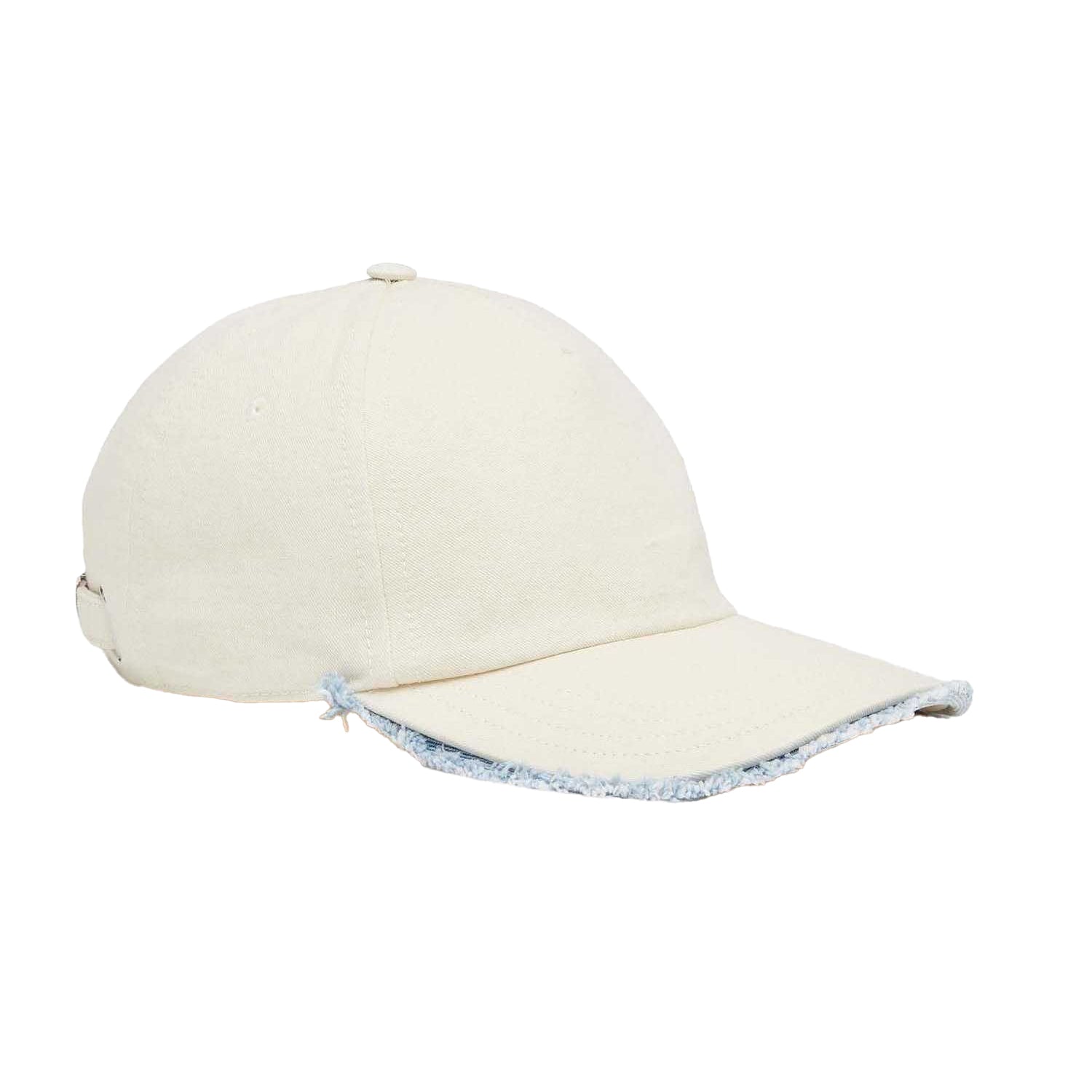White - Front - Diesel C-Obik Frayed Edge Baseball Cap